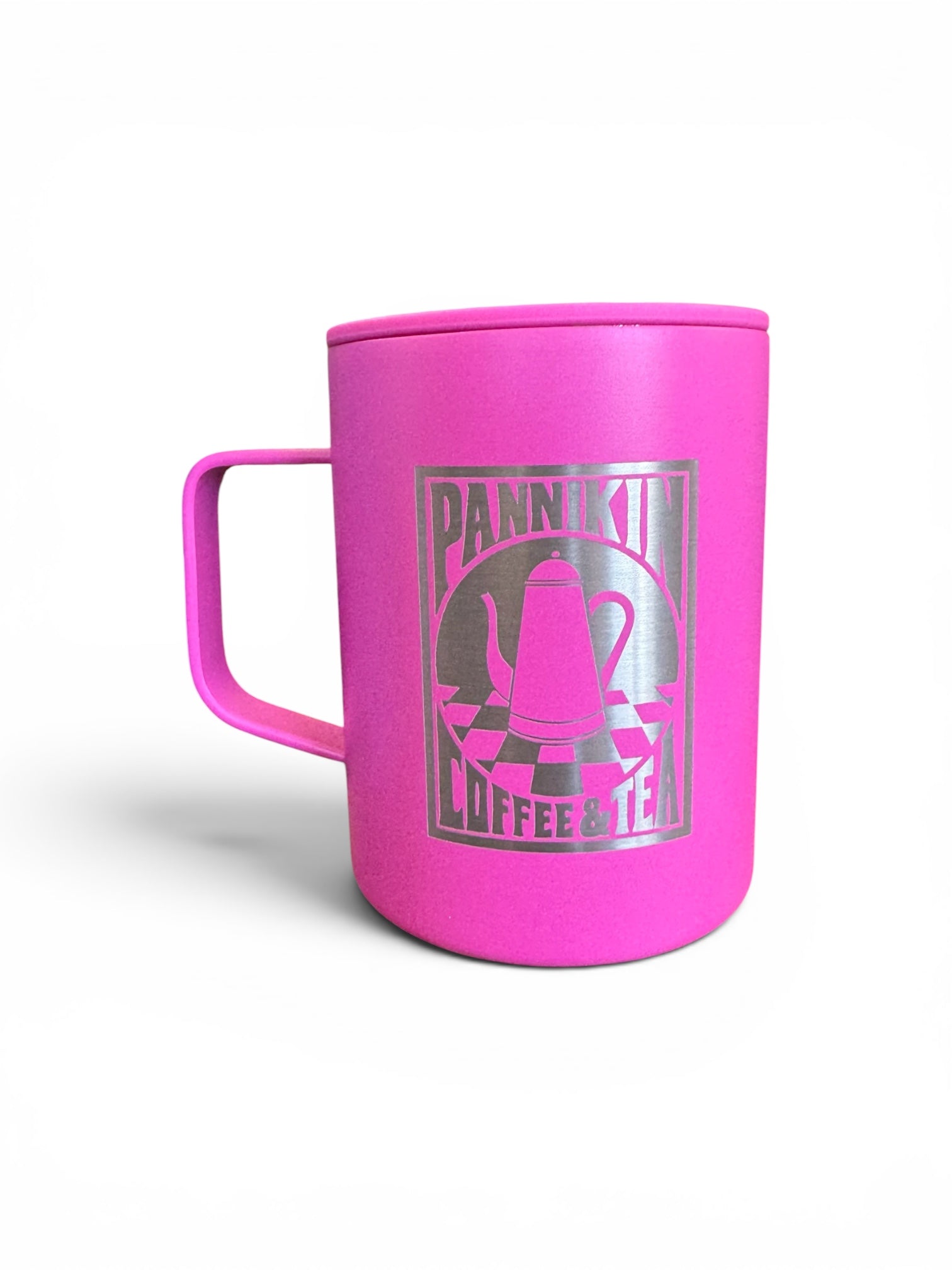 Pannikin Camp Mug, Paradise Pink Traditional Logo