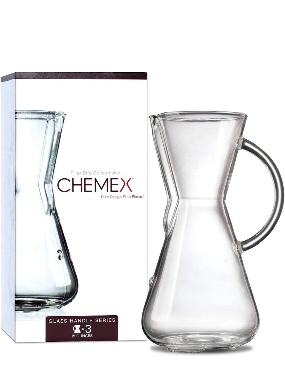 Chemex 3-Cup Coffee Maker - Glass Handle