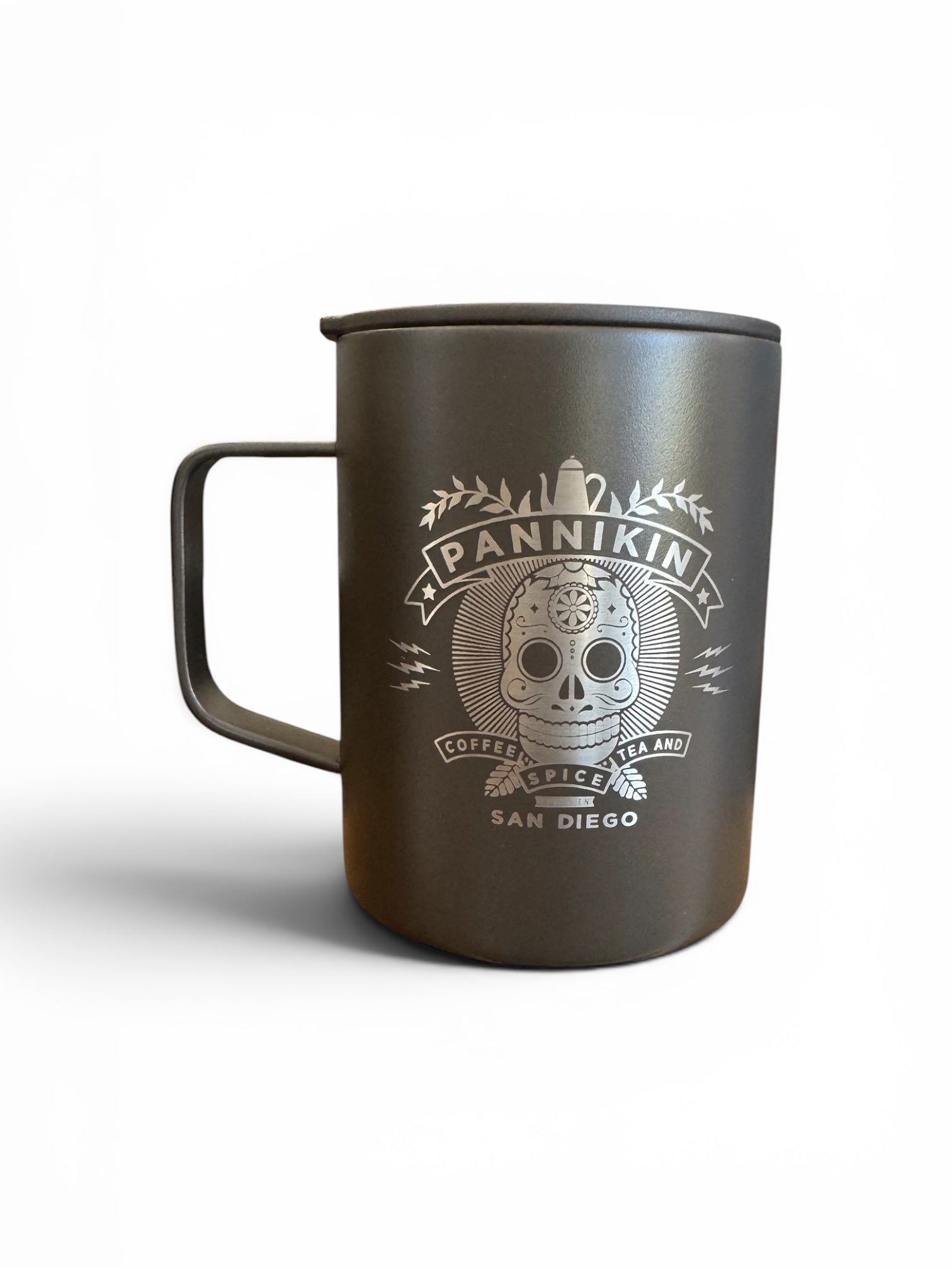 Pannikin Camp Mug, Espresso Brown Calavera