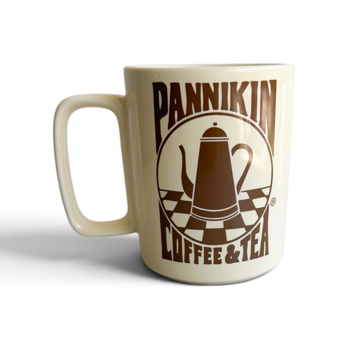 Pannikin Logo Mug, Cream 13oz Ceramic