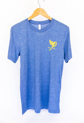 High Flyin' Tri Blend T-shirt in Blue