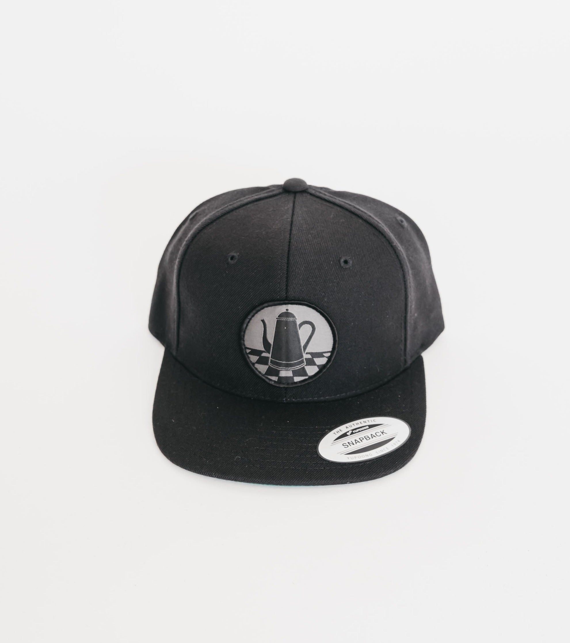 Blacked-Out Traditional Logo Snapback Hat - Black or Gray